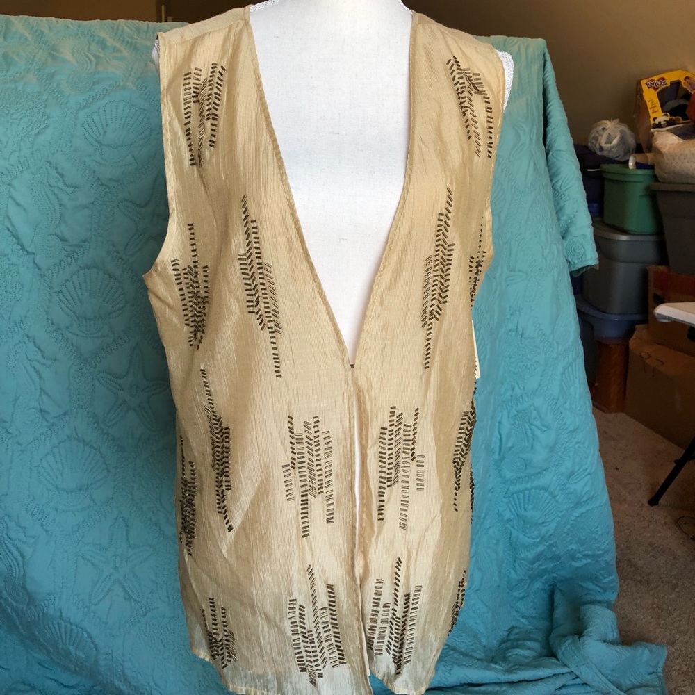 Cold water Creek Beaded Vest